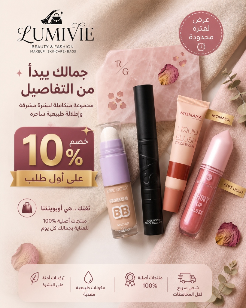 جمالك يبدأ من التفاصيل - خصم 10%